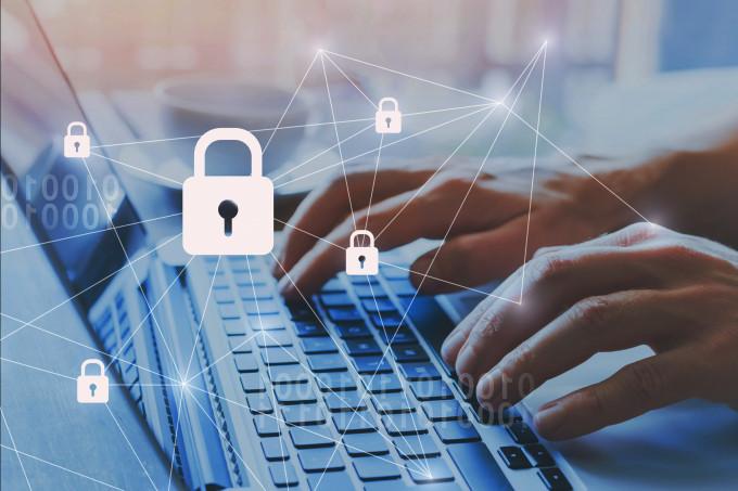 互联网安全和数据保护概念，区块链和网络安全
